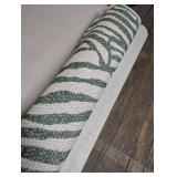 Green 8 ft. x 10 ft. Palm Indoor/Outdoor Area Rug