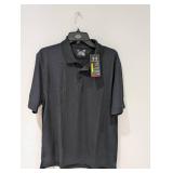 NEW UNDER ARMOUR LARGE HEAT GEAR GOLF POLO (BLACK)