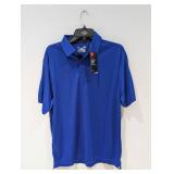 NEW UNDER ARMOUR LARGE HEAT GEAR GOLF POLO (BLUE)