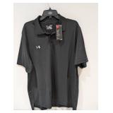 NEW UNDER ARMOUR EXTRA LARGE GOLF POLO (BLACK)