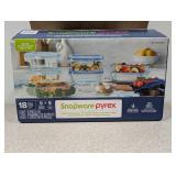 NEW SNAPWARE PYREX 18PC. GLASSWARE SET