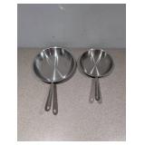 ALL CLAD METAL CRAFTERS 2PC. FRYING PAN SET