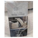 MAINSTAYS BOUCLE CLOUD STORAGE OTTOMAN CREAM