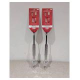 (2) ANOTHER GIBSON ORIGINAL NUTS & BOLTS BARBECUE SPATULAS W/ CAN OPENER