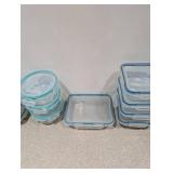 28PC. SNAPWARE PYREX GLASSWARE STORAGE CONTAINERS