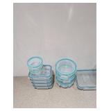 28PC. SNAPWARE PYREX GLASSWARE STORAGE CONTAINERS