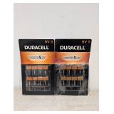 2PKS. DURACELL 9V BATTERIES