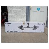 NEW CRAFTMADE BELLOWS II 48” INDOOR/OUTDOOR CEILING FAN/LIGHT