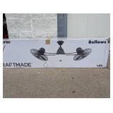 NEW CRAFTMADE BELLOWS II 48” INDOOR/OUTDOOR CEILING FAN/LIGHT