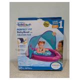 NEW THE ORIGINAL SWIM SCHOOL PERFECT FIT BABY BOAT W/ ADJUSTABLE SEAT