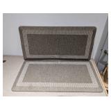 2 TOWN & COUNTRY LIVING COMFORT KITCHEN GEL MATS (BROWN)