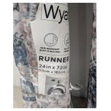 2 WYATT & ASH MACHINE WASHABLE GERALDINE RUNNER RUG 24 IN X 72 IN