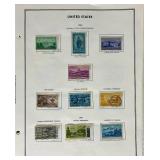 Assorted Pages from Stamp Album Collection Years 1950 -1964 plus other US Stamps