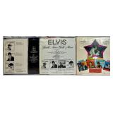 Elvis Presley Bundle - 5 Vinyl Records, Legends of American Music Stamp Collection and Playing Cards