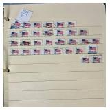 American Regular Issues Stamp Album and Binder with Assorted Stamps -Scott #1336- #2400