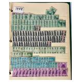 American Regular Issues Stamp Album and Binder with Assorted Stamps -Scott #1336- #2400