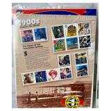 New USPS Commerative Sheets of Stamps and Vintage Blocks of Stamps
