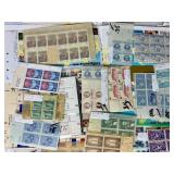 New USPS Commerative Sheets of Stamps and Vintage Blocks of Stamps