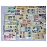 New USPS Commerative Sheets of Stamps and Vintage Blocks of Stamps