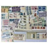 New USPS Commerative Sheets of Stamps and Vintage Blocks of Stamps