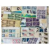 New USPS Commerative Sheets of Stamps and Vintage Blocks of Stamps