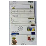 Assortment of United Nations First Day of Issue Covers and United Nations Commemorative First Day Cover Collection Album