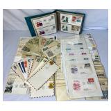 Collection of United Nations First Day of Issue Cover Envelopes and United Nations Commemorative First Day Cover Collection Album