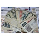 Collection of United Nations First Day of Issue Cover Envelopes and United Nations Commemorative First Day Cover Collection Album