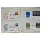 Collection of United Nations First Day of Issue Cover Envelopes and United Nations Commemorative First Day Cover Collection Album