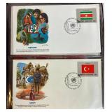 Flags of the United Nations Mint Sheetlets 1980-1982 and First Day Covers from 1980-1982