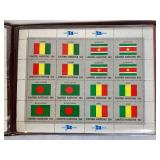 Flags of the United Nations Mint Sheetlets 1980-1982 and First Day Covers from 1980-1982