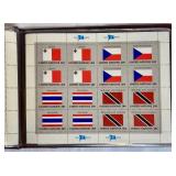 Flags of the United Nations Mint Sheetlets 1980-1982 and First Day Covers from 1980-1982