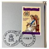 First Day of Issue Covers of the Silver Jubilee of Queen Elizabeth and the Coronation Cover Collection