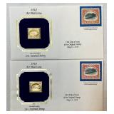 Golden Replicas of United States Stamps