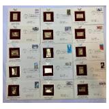 Golden Replicas of United States Stamps
