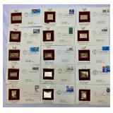 Golden Replicas of United States Stamps