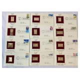 Golden Replicas of United States Stamps
