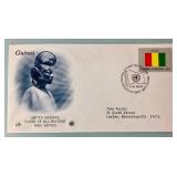 United Nations Flag Stamps First Day of Issue Covers 1980 Series and Stamps of the United Nations Album