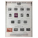 United Nations Flag Stamps First Day of Issue Covers 1980 Series and Stamps of the United Nations Album
