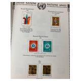 United Nations Flag Stamps First Day of Issue Covers 1980 Series and Stamps of the United Nations Album