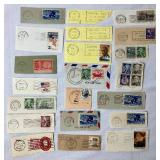 United States Postmarks and Cancelled Stamps - Various Years