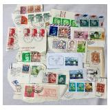 Foreign Postmarks and Vintage Stamps - Various Years