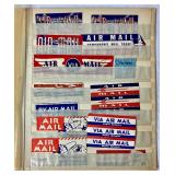 Vintage Mailing Labels - Airmail, Special Delivery, Handle with Care, Insurance and More