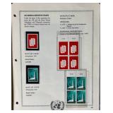 Large Lot of United Nations Stamps, Postcards, Airmail, First Day Issue Cards
