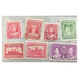 Stamps from Newfoundland dating back to 1890