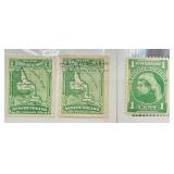 Stamps from Newfoundland dating back to 1890