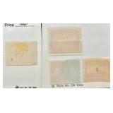 Stamps from Newfoundland dating back to 1890