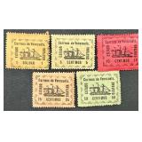 Venezuela Guyana 1903 Stamps - set of 5
