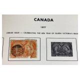 Stamp Album of Canada and Provinces dating back to 1879