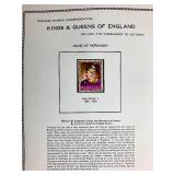 Royal International Gold Collection - International Postal Collectors League First Day Covers and Kings & Queens of England Album